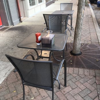 Stacked & Folded - Cute outdoor sitting area - New American Near Me - Winnetka, Illinois Stacked & Folded - Cute outdoor sitting area - New American Near Me - Winnetka, Illinois