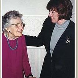 Colorado Elder Care Solutions - Karen with her grandmother several years ago when she first started CECS.