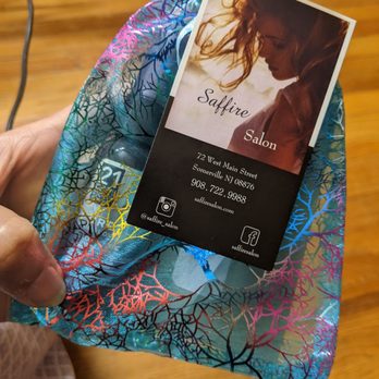 Saffire Salon - Goody bag for first time clients - Hair serum and discount coupons - Hair Salons Near Me - Somerville, New Jersey Saffire Salon - Goody bag for first time clients - Hair serum and discount coupons - Hair Salons Near Me - Somerville, New Jersey