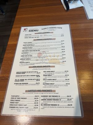 Menu photo 3 Early Birds Cafe Fresno, CA Menu photo 3 Early Birds Cafe Fresno, CA