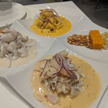 CVI.CHE 105 - Mixed Ceviche Trio - Peruvian Near Me - Miami, Florida CVI.CHE 105 - Mixed Ceviche Trio - Peruvian Near Me - Miami, Florida
