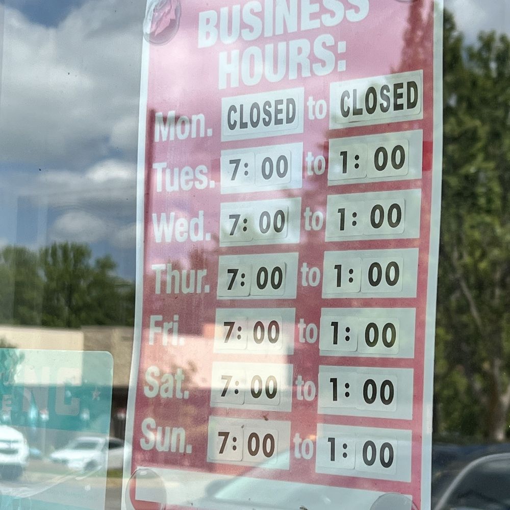 Close at 1pm Close at 1pm