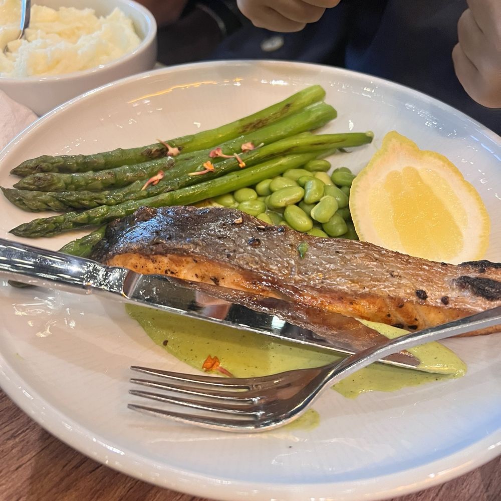 Katsin - Atlantic Salmon with dill sauce - Seafood Near Me - Glendale, California Katsin - Atlantic Salmon with dill sauce - Seafood Near Me - Glendale, California