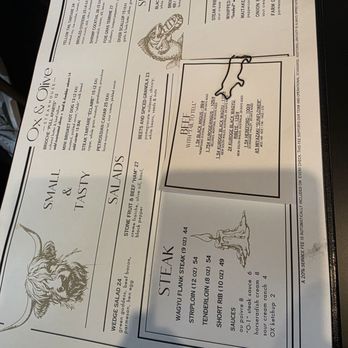 Ox & Olive - Menu - Steakhouses Near Me - Washington, DC, District of Columbia