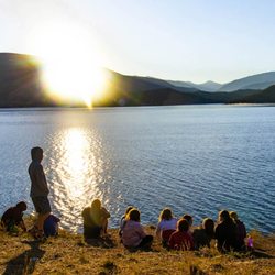 Keystone Science School - Campers at our Sunrise Celebration on Lake Dillon.