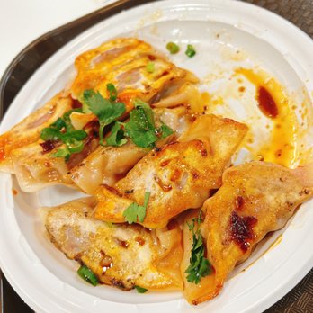 Sanmiwago - Pan pried Kimchi pork dumplings, yummy!!! - Chinese Near Me - New York, New York Sanmiwago - Pan pried Kimchi pork dumplings, yummy!!! - Chinese Near Me - New York, New York
