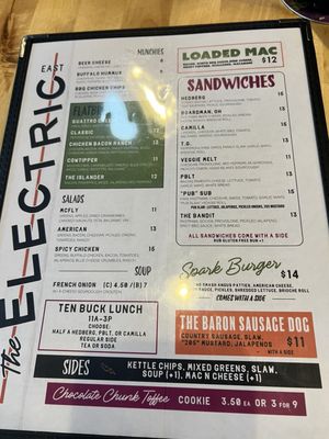 Menu photo 7 The Electric Birmingham, AL