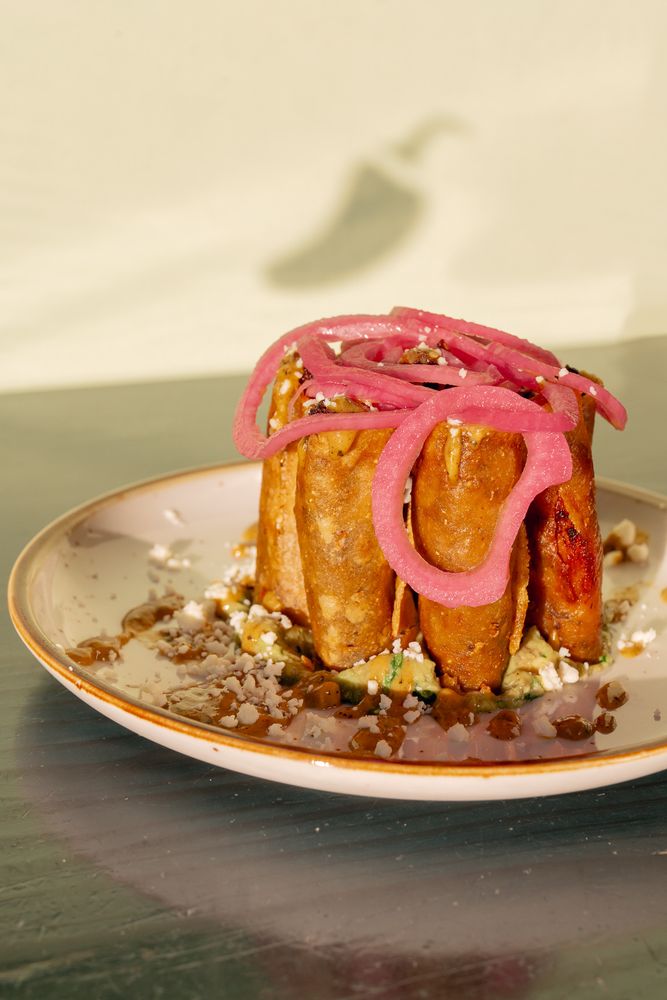 Food from Arzola’s Fajitas & Margaritas