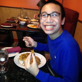 The Himalayan - My son with his buffet plate - Himalayan/Nepalese Near Me - Calgary, Alberta