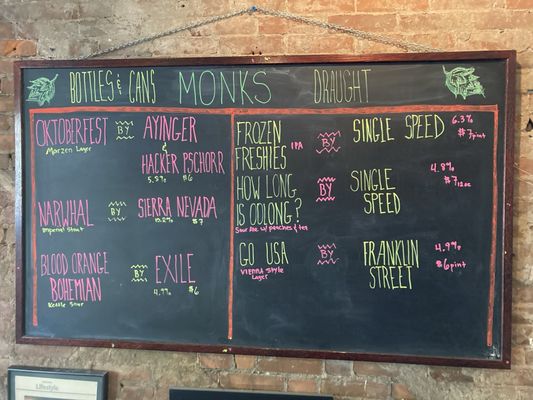 Menu photo 1 Monks Kaffee Pub Dubuque, IA