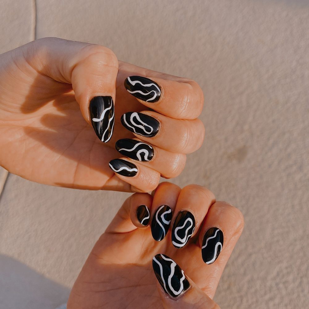 Exquisite Nails - Henry did these abstract nails for me (: - Nail Salons Near Me - Tucson, Arizona
