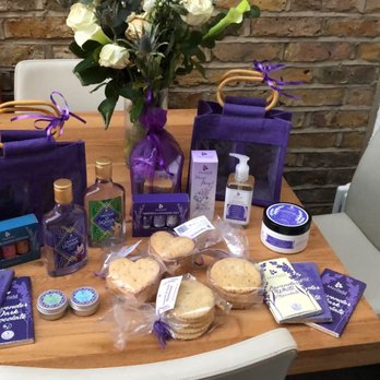 Mayfield Lavender Farm - These are the items I sent as a gift! Lavender essential oils, body wash, creams, Chocolate , Lavender Gin and Vodka gift sets! - Flowers & Gifts Near Me - Banstead, XGL