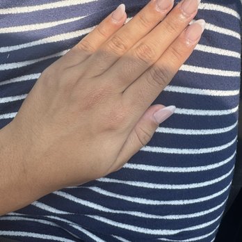 K Nail Bar - Natural soft French tips - Nail Salons Near Me - Round Rock, Texas