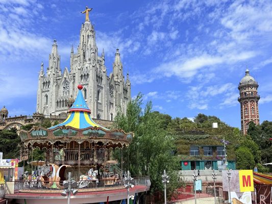 Tibidabo Amusement Park by null