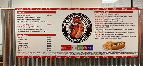 Menu photo 3 Wacked Out Weiner Pensacola Bellview, FL