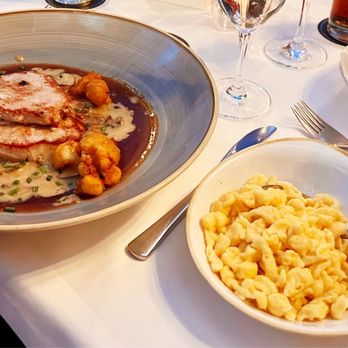 Ratskeller - Tasty Pork cutlets with mushroom sauce. - Wine Bars Near Me - Munich, BY Ratskeller - Tasty Pork cutlets with mushroom sauce. - Wine Bars Near Me - Munich, BY