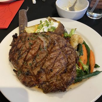 Manny's Steakhouse - Rob eye 16 oz loaded baked potato double vegetables and clam chowder. - Steakhouses Near Me - Vallejo, California Manny's Steakhouse - Rob eye 16 oz loaded baked potato double vegetables and clam chowder. - Steakhouses Near Me - Vallejo, California