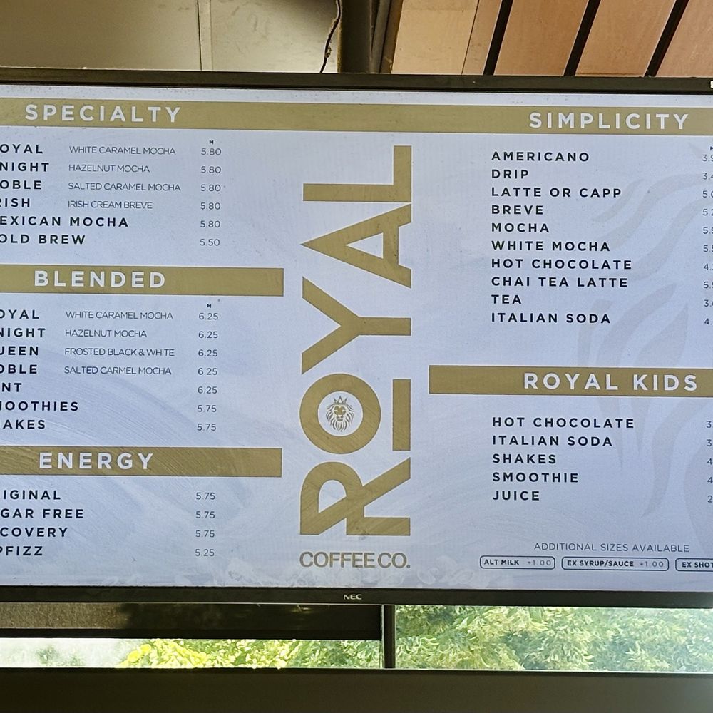 Royal Coffee - Menu - Coffee & Tea Near Me - Meridian, Idaho