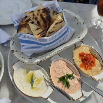Philosophia - Mezzie trio dip - Greek Near Me - Mount Pleasant, South Carolina