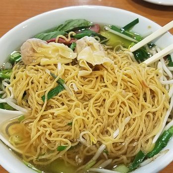 PHO ABC - Wonton egg noodle soup. About 5 more wontons below noodles! - Vietnamese Near Me - Citrus Heights, California PHO ABC - Wonton egg noodle soup. About 5 more wontons below noodles! - Vietnamese Near Me - Citrus Heights, California