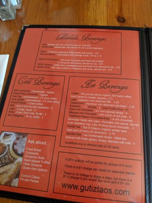Menu photo 7 Gutiz Taos, NM Menu photo 7 Gutiz Taos, NM