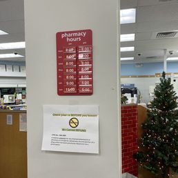 Pharmacy Hours as of 12/11/23