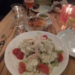 Romana salad and Fococi bread