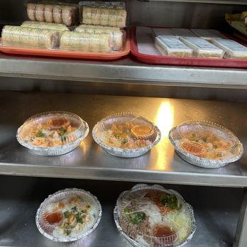 Ba Xuyen - Tapioca "Cakes" with shrimp & savory toppings & sauce i - Vietnamese Near Me - Brooklyn, New York Ba Xuyen - Tapioca "Cakes" with shrimp & savory toppings & sauce i - Vietnamese Near Me - Brooklyn, New York