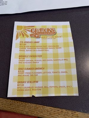 Menu photo 1 CJ & Eck's Philadelphia, PA
