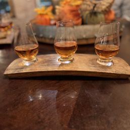 Holladay bourbon flight. Holladay bourbon flight.
