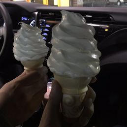 Big soft serve cone!