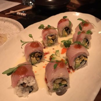 Ruka - Hamachi roll - Sushi Bars Near Me - Boston, Massachusetts Ruka - Hamachi roll - Sushi Bars Near Me - Boston, Massachusetts