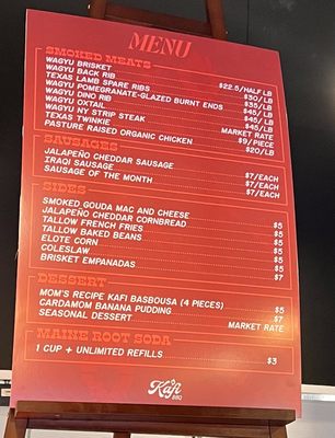 Menu photo 2 Kafi BBQ Irving, TX