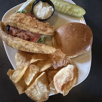 Jamesport Brewing Company - Perch Sandwich - American Near Me - Ludington, Michigan Jamesport Brewing Company - Perch Sandwich - American Near Me - Ludington, Michigan