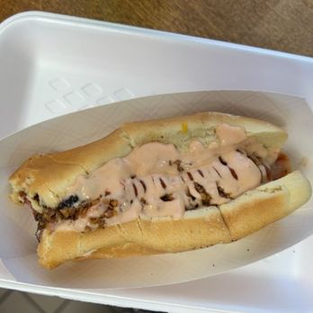Yoyo's Hot Dog - The loaded dog was good the caramelized onions gave it a slightly sweet taste. - Hot Dogs Near Me - Houston, Texas Yoyo's Hot Dog - The loaded dog was good the caramelized onions gave it a slightly sweet taste. - Hot Dogs Near Me - Houston, Texas