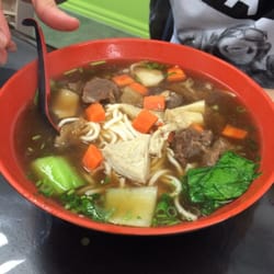 Gonghin Fresh Noodle Supply - Beef offal noodle soup. (Sorry he started eating and then I attacked him with a photo haha)