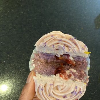 Kupcakerie - Inside the lavender blackberry cupcake - Cupcakes Near Me - East Point, Georgia Kupcakerie - Inside the lavender blackberry cupcake - Cupcakes Near Me - East Point, Georgia