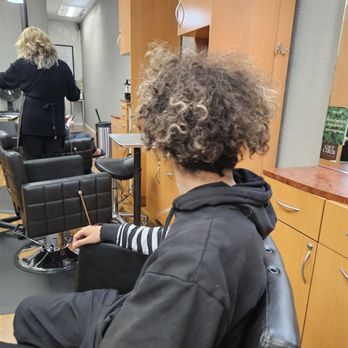 Elements Salon - From frizz and fro to clean and tamed!!! Ashley is the best ever!  We will not go anywhere else.. this is our go to place! - Hair Stylists Near Me - Escondido, California