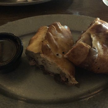 Cornish Pasty - Bangers and mash pasty. Sauce was weirdly paired and not needed. - Pubs Near Me - Phoenix, Arizona Cornish Pasty - Bangers and mash pasty. Sauce was weirdly paired and not needed. - Pubs Near Me - Phoenix, Arizona