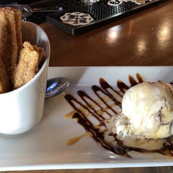 Perla - Churros with ice cream - Tapas/Small Plates Near Me - Santa Ana, California
