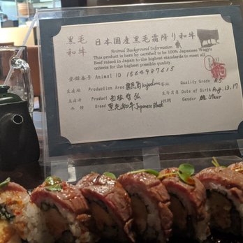 Sushi Hiro - Certified A5 Wagyu. They ain't playin'!! - Japanese Near Me - Las Vegas, Nevada Sushi Hiro - Certified A5 Wagyu. They ain't playin'!! - Japanese Near Me - Las Vegas, Nevada