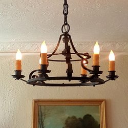 A-1 Light Doctor - Vintage wrought Iron fixture
Sold & restored by lightdoctor1.com