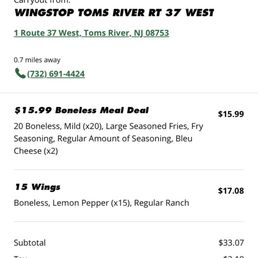 the order details for the wingstop t - shirt the order details for the wingstop t - shirt