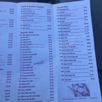 Ginger Sushi - Menu - Sushi Bars Near Me - Fanwood, New Jersey Ginger Sushi - Menu - Sushi Bars Near Me - Fanwood, New Jersey