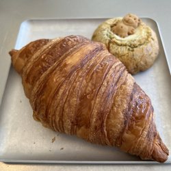 Croissant and cookie