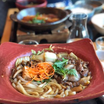 YAYOI - SUKIYAKI: beef hot pot with wagyu beef, udon noodles, and assorted vegetables - Japanese Near Me - Cupertino, California