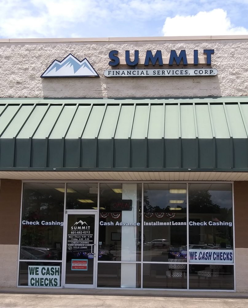 SUMMIT FINANCIAL SERVICES 1592 Hwy 15 N, Laurel, Mississippi Check