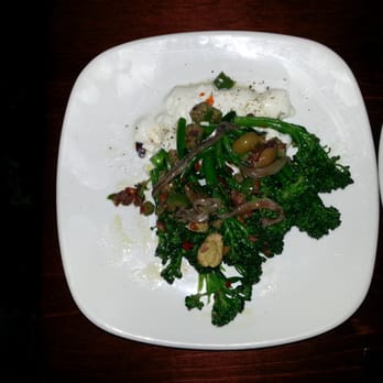 La Posta - Antipasto, Broccoli de cicco with burrata, spicy calabrian chilies and olives, AWESOME! - Italian Near Me - Santa Cruz, California La Posta - Antipasto, Broccoli de cicco with burrata, spicy calabrian chilies and olives, AWESOME! - Italian Near Me - Santa Cruz, California