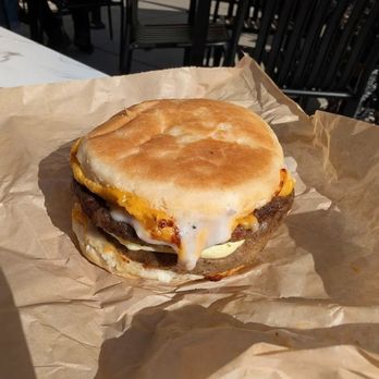 Caffè By Rosine's - Stacked Morning Biscuit. - Desserts Near Me - Sand City, California