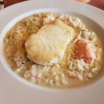 Fresh Catch Cafe - Halibut over king crab risotto - Seafood Near Me - Homer, Alaska Fresh Catch Cafe - Halibut over king crab risotto - Seafood Near Me - Homer, Alaska